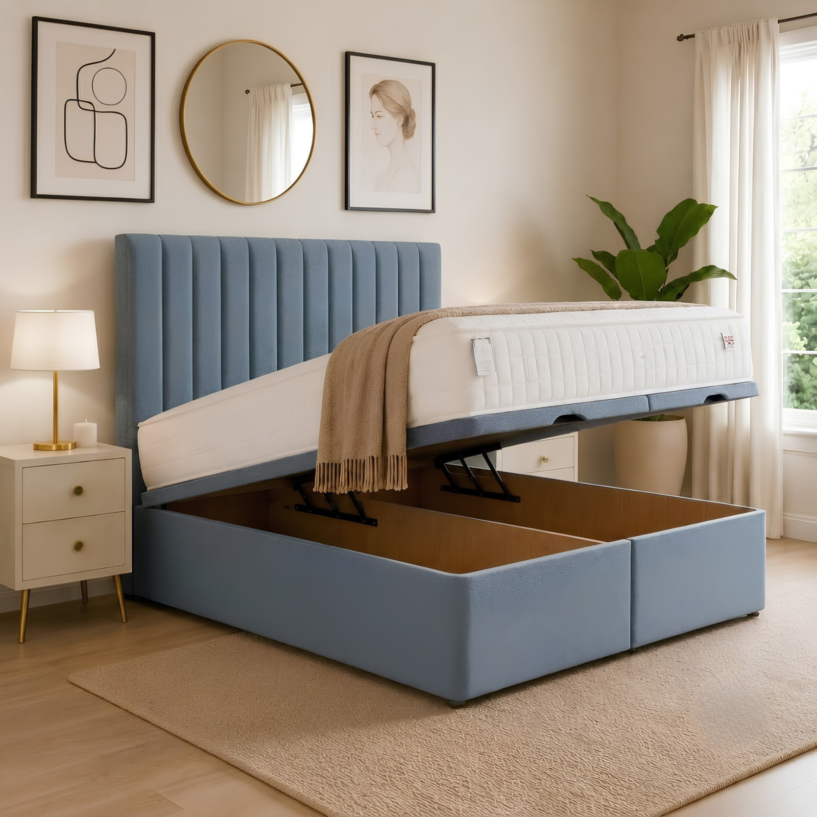 1 PANEL Ottoman Divan Bed - Image 1