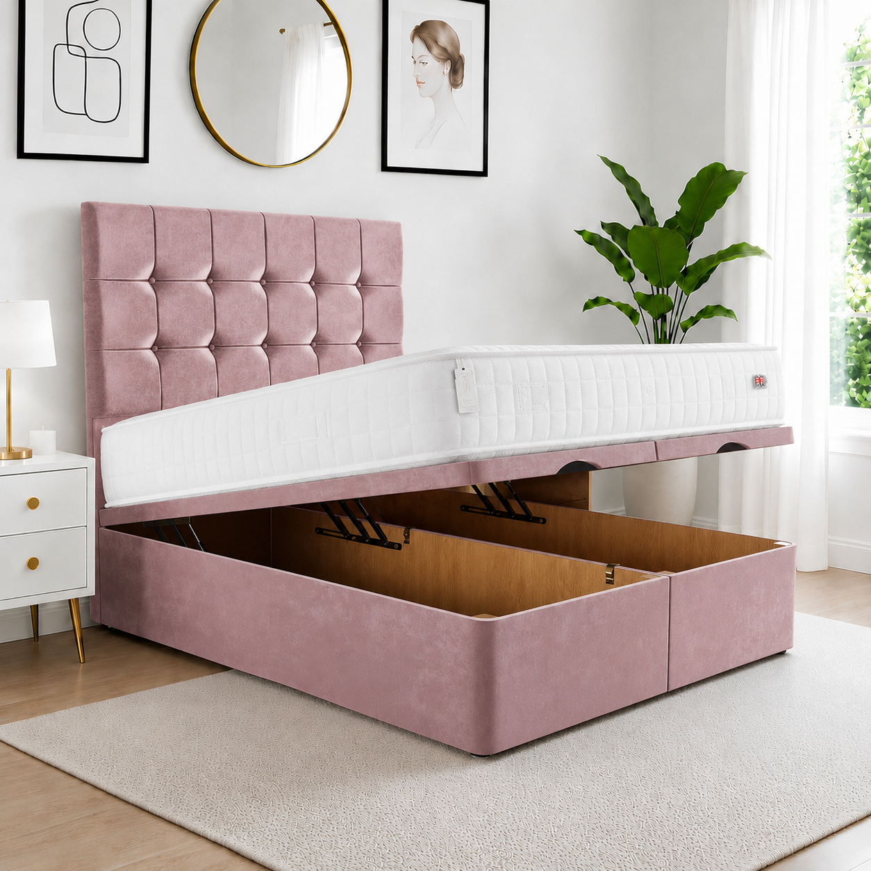 Luxury Chesterfield Ottoman Bed UK Kensington Ottoman Divan Bed - Image 1