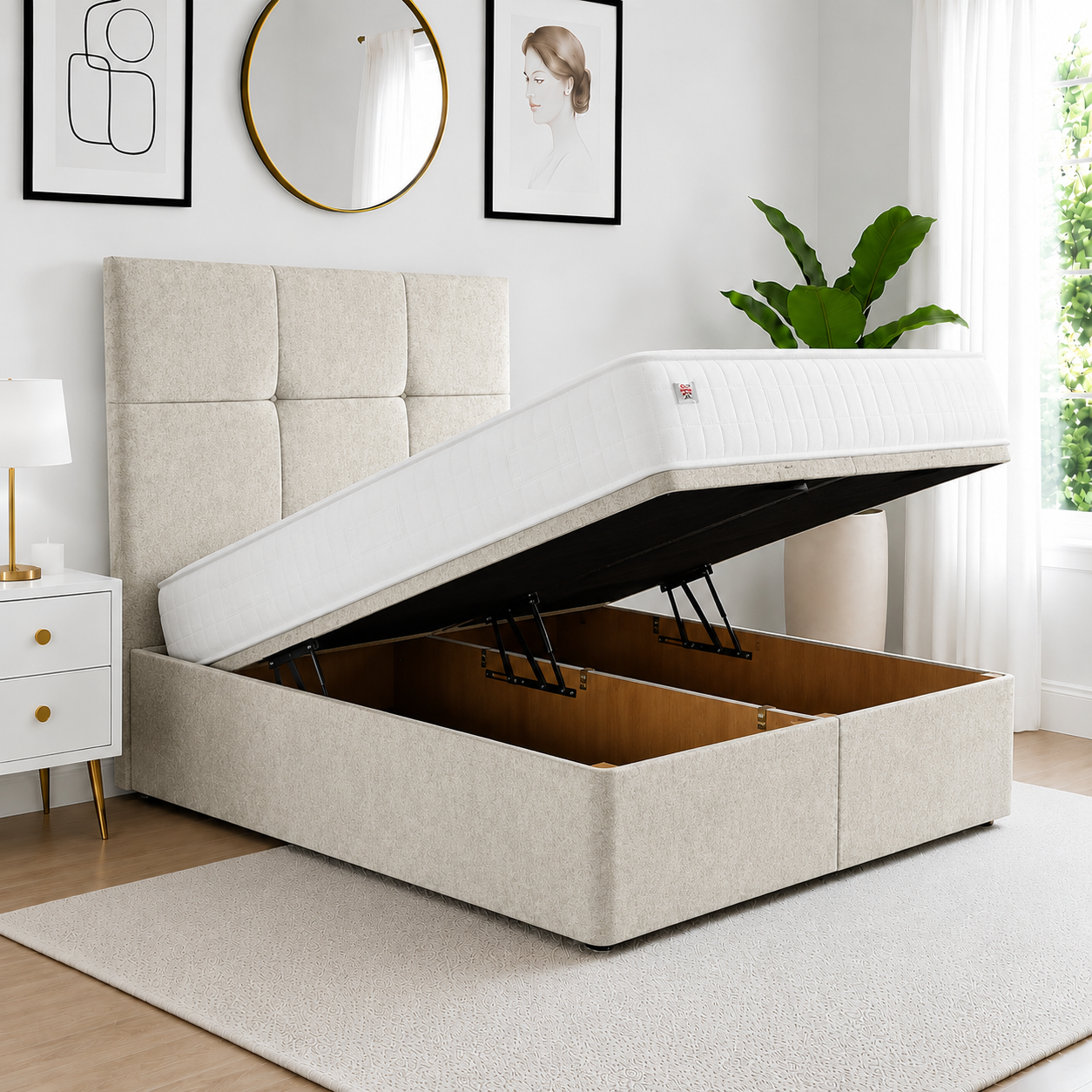 Luxury Kensington Ottoman Bed UK Mayfair Ottoman Divan Bed - Image 1