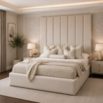 Luxury beds with high headboards