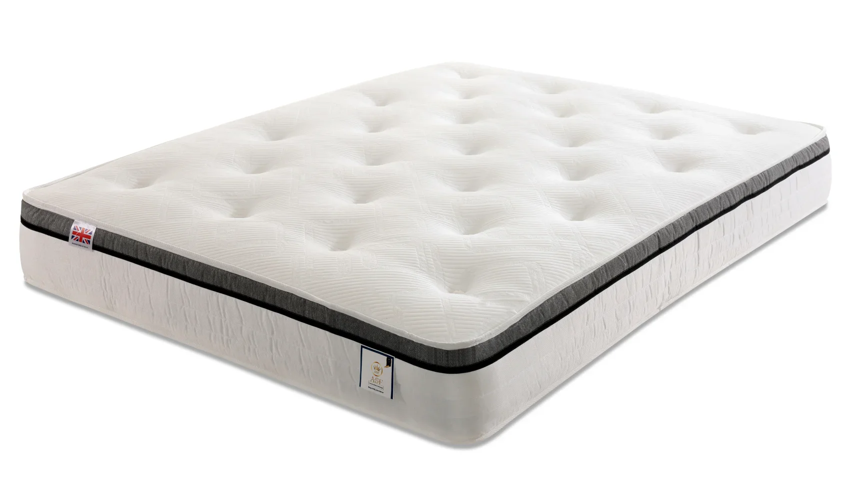 Medium Feel Pocket Mattress, Luxury Bed Mattress, Sleep Mattress UK Pisa 1000 Pocket Spring Mattress Medium Feel 4FT6 Double & 5FT King UK - Image 1
