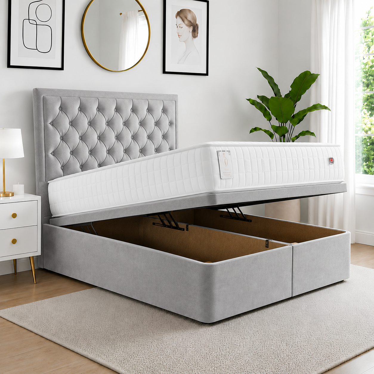 UpholsteredOttomanBed Luxury Ottoman Divan Bed - Image 1