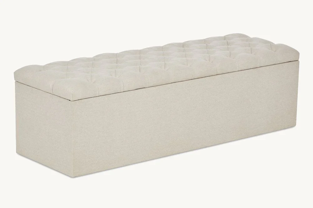 Windsor Ottoman Storage Box Windsor Upholstered Ottoman Storage Box - Image 1