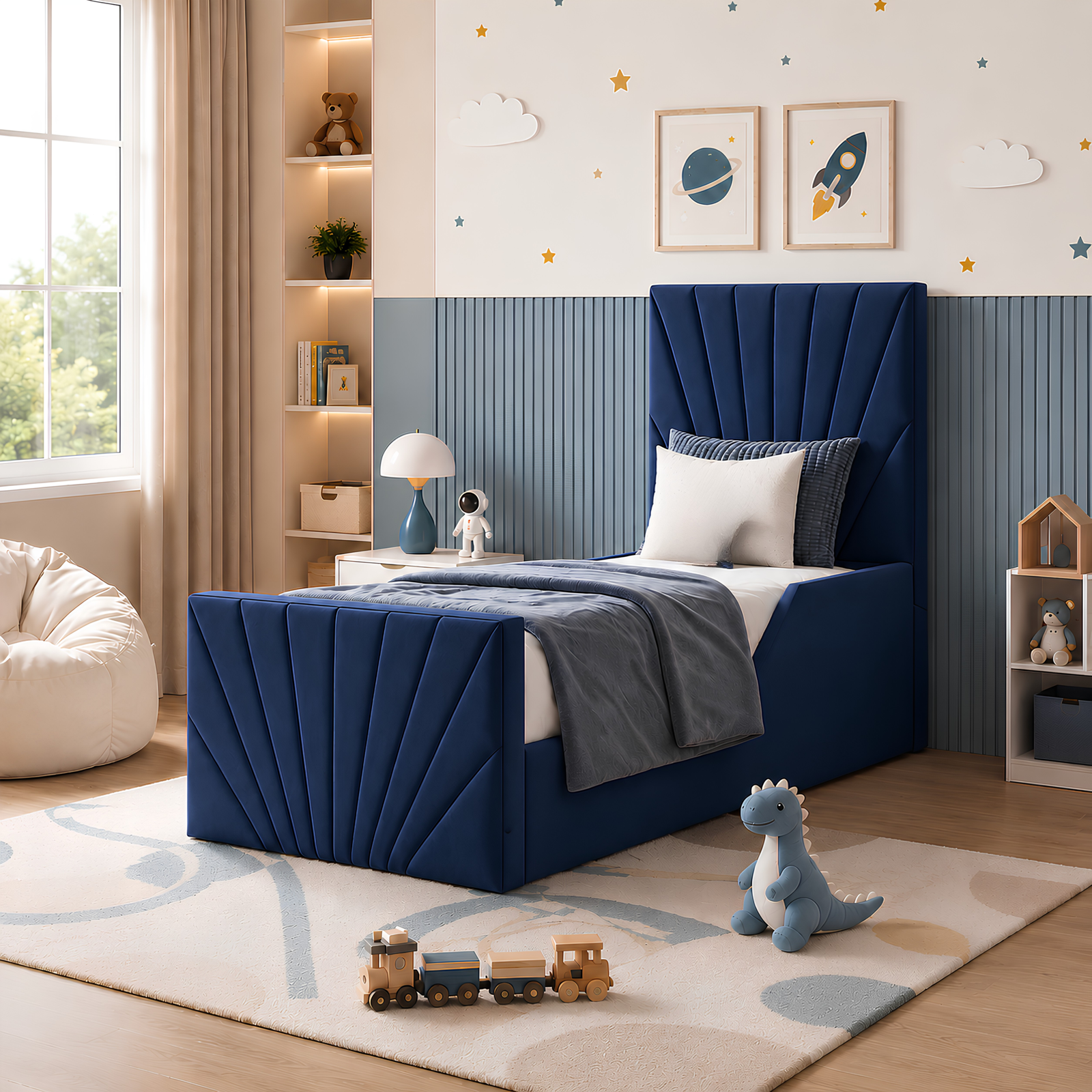 Wonder Nap Upholstered Kids Bed (1) Wonder nap kids bed sale - Image 1