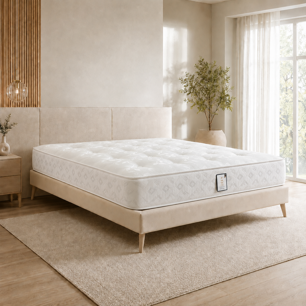 Royal Ortho Bed Mattress, Comfortable Sleep Mattress, Bedroom Mattress UK Royal Ortho Open Coil Spring Mattress - Medium Feel - Image 1