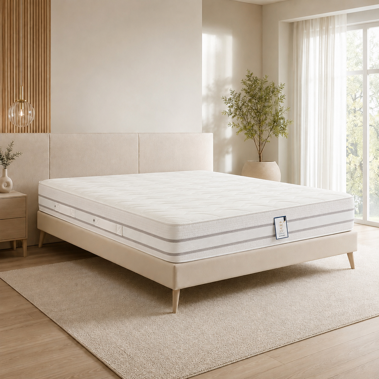 5ft King 4ft6 Doube mattres Claremont - Medium Soft - Image 1