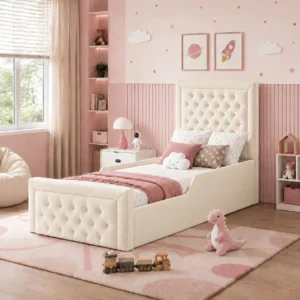 Cream Plush Velvet