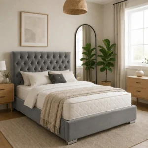 Grey Plush Velvet