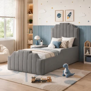 Grey Plush Velvet