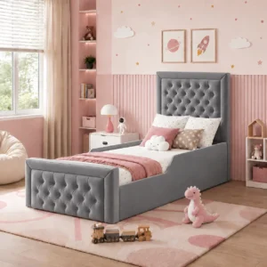 Grey Plush Velvet