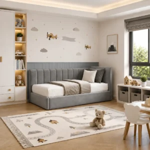Grey Plush Velvet